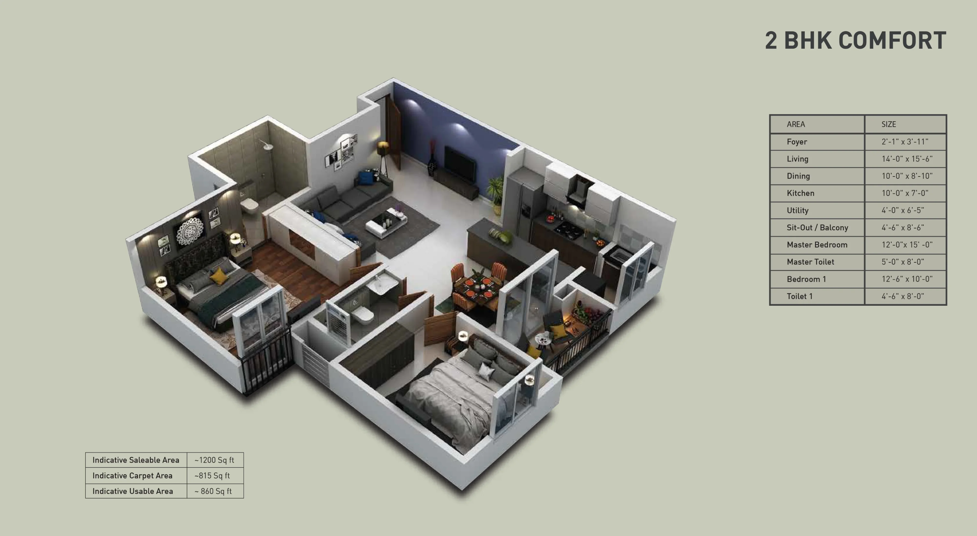 3.5 BHK Floor plan