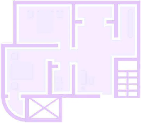 2 bhk floor plan