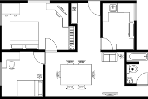 1 BHK floor plan