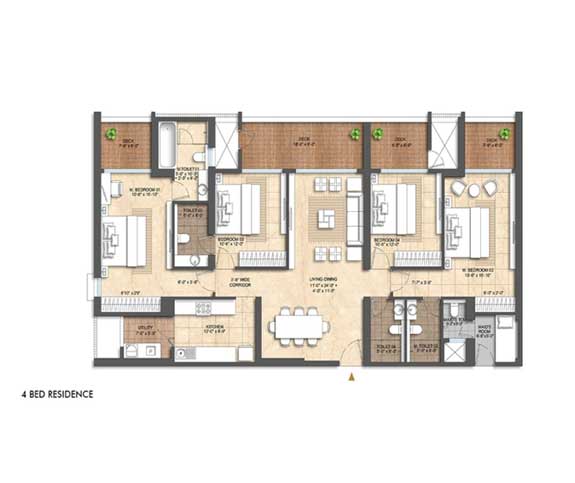 The Palace Tower Floor Plan 3