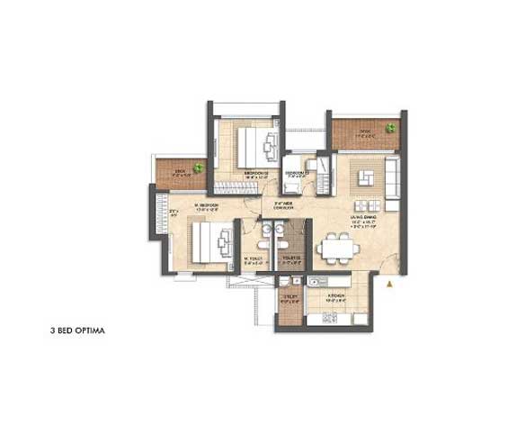 Mahindra Vicino Floor Plan 2