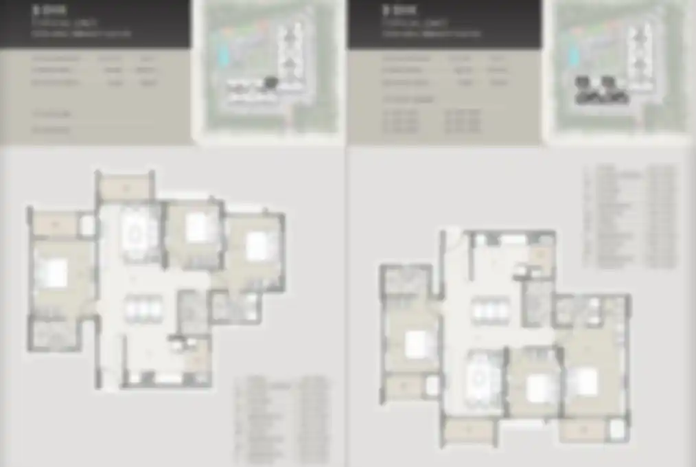 3 BHK + 2T Floor plan