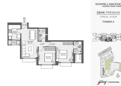 Floor Plan 3 BHK