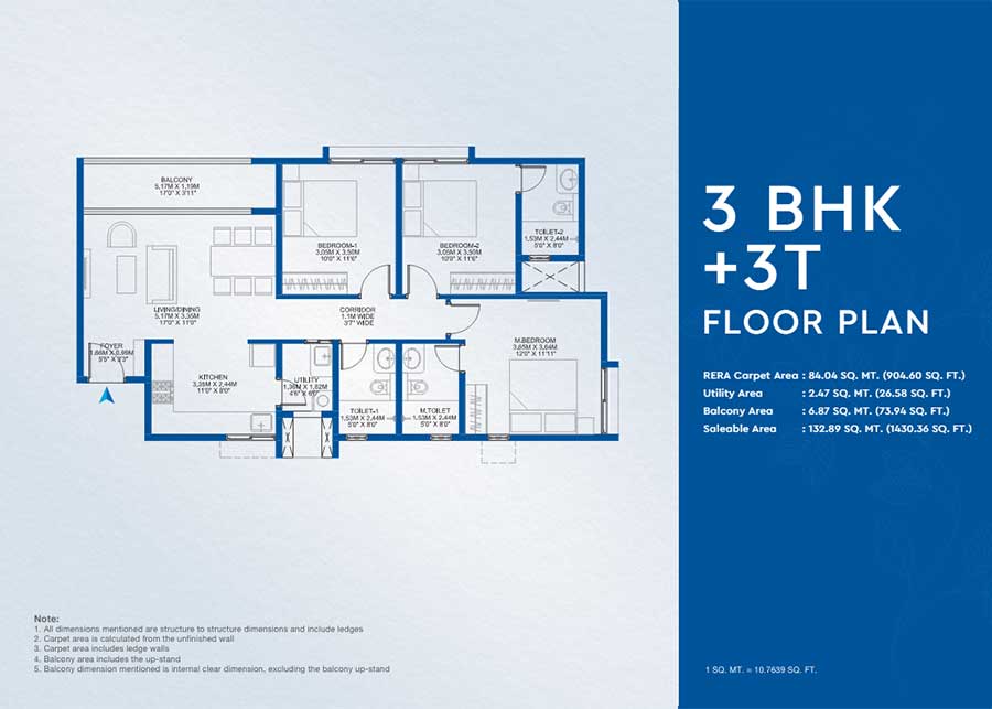 Floor Plan 4.5 BHK