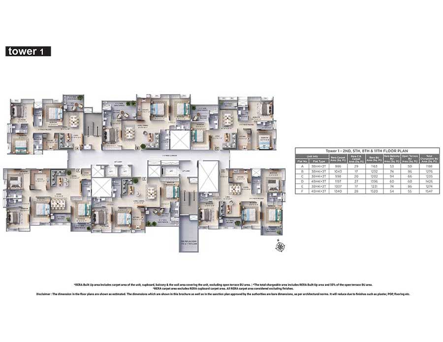 Floor Plan 3 BHK